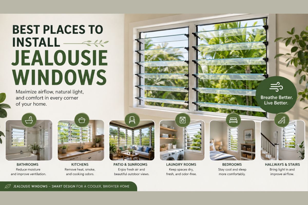 Best Places to Install Jealousie Windows